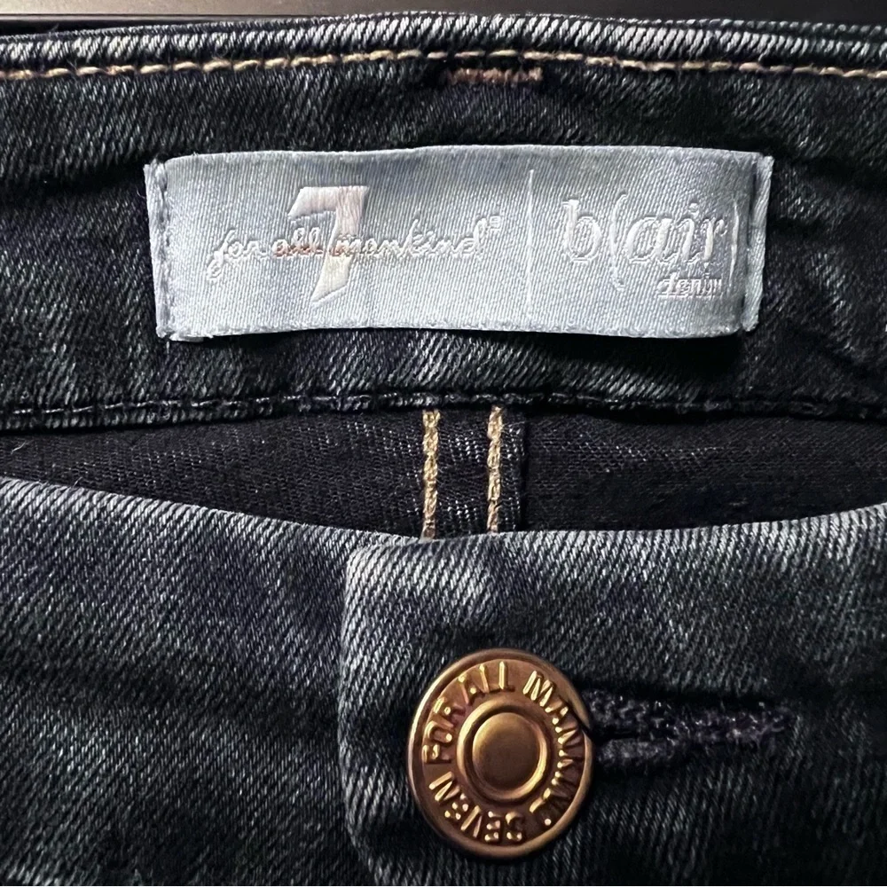 7 jeans B(AIR) ANKLE SKINNY IN STREAM Size:27 Color: Blue skinny jeans mid-rise - Picture 5 of 9